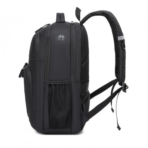 Kono Laptop Backpack With 15.6 Inch Laptop Compartment Durable For Work Black | Neil's Luggage Store
