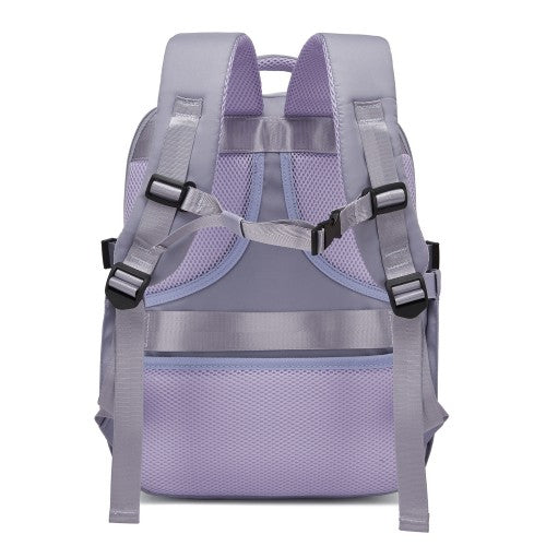 BPK2602- Kono Cabin Approved Carry On Backpack 40×30×20cm, Water Resistant 15.6 Inch Laptop Travel Rucksack with Dry-wet Separation Pouch - Purple | Neil's Luggage Store