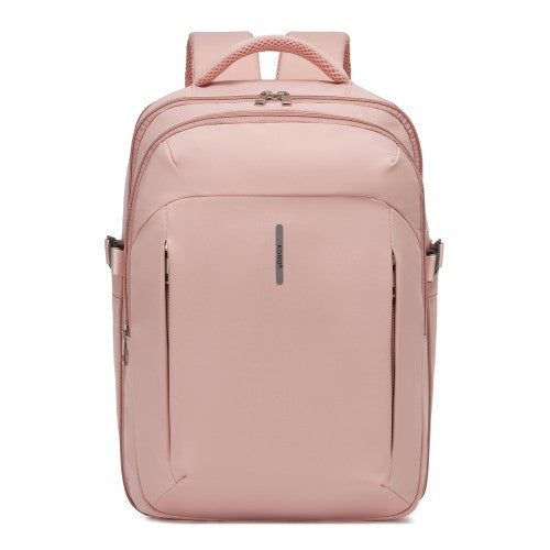 BPK2602- Kono Cabin Approved Carry On Backpack 40×30×20cm, Water Resistant 15.6 Inch Laptop Travel Rucksack with Dry-wet Separation Pouch - Pink | Neil's Luggage Store