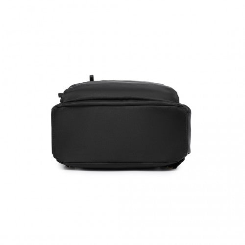 BPM2439 - Miss Lulu Versatile Stylish Backpack with Laptop Compartment and Trolley Strap - Black