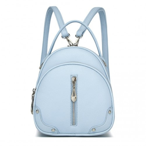 Miss Lulu Convertible Mini Backpack PU Leather 3in1 Crossbody Blue | Neil's Luggage Store