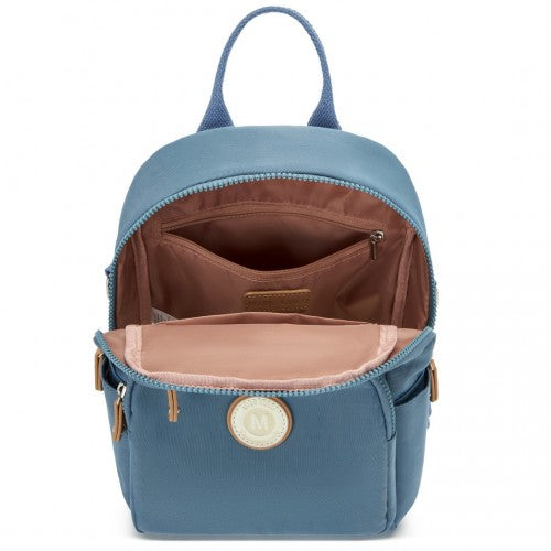Miss Lulu 3 In 1 Convertible Backpack With Removable Long Strap Blue | Neil's Luggage Store