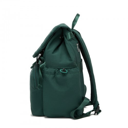 BPM2610 - Miss Lulu Lightweight Nylon Drawstring Backpack – Casual Daily Rucksack with 13 Inch Laptop Sleeve for Travel & Commute - Green | Neil's Luggage Store