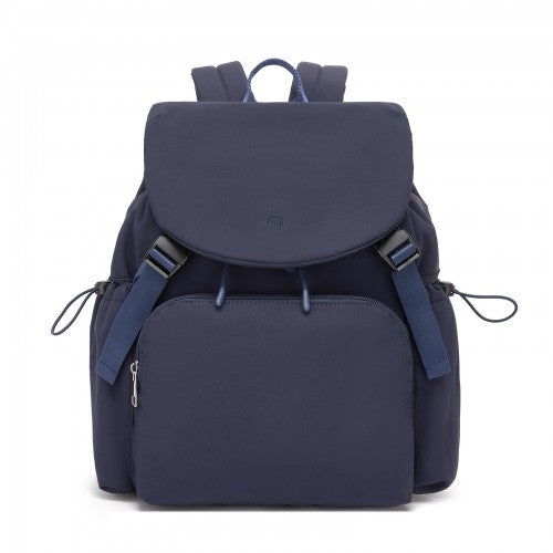 BPM2610 - Miss Lulu Lightweight Nylon Drawstring Backpack – Casual Daily Rucksack with 13 Inch Laptop Sleeve for Travel & Commute - Navy | Neil's Luggage Store