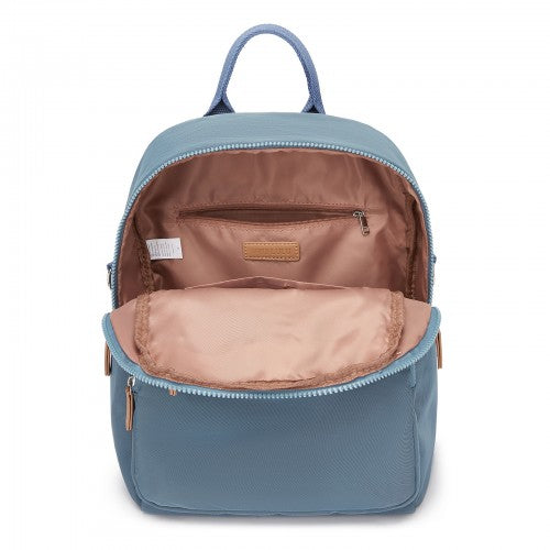 Miss Lulu Womens Water Resistant Nylon Backpack Convertible Crossbody Blue | Neil's Luggage Store