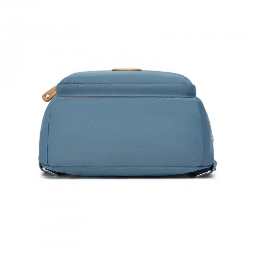BPM2651 - Miss Lulu 3-in-1 Convertible Backpack with Removable Long Strap - Wear as Backpack, Shoulder or Crossbody Bag - Blue | Neil's Luggage Store