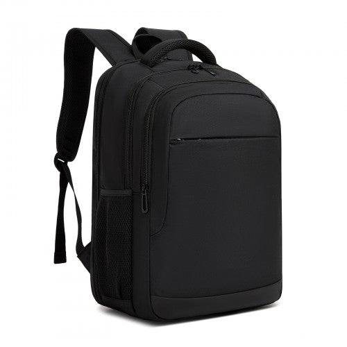 BPN2607 - Trendy Laptop Backpack,Soft Padded,Practical,Organized Storage,Lightweight 15.6" Notebook Bag for Work, School & Travel - Black | Neil's Luggage Store