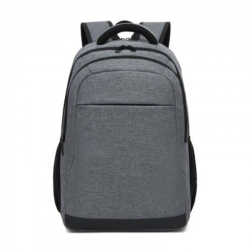 BPN2607 - Trendy Laptop Backpack,Soft Padded,Practical,Organized Storage,Lightweight 15.6" Notebook Bag for Work, School & Travel - Grey | Neil's Luggage Store
