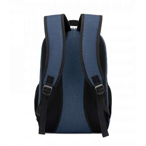 BPN2607 - Trendy Laptop Backpack,Soft Padded,Practical,Organized Storage,Lightweight 15.6" Notebook Bag for Work, School & Travel - Navy