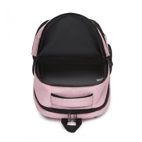 BPN2607 - Trendy Laptop Backpack,Soft Padded,Practical,Organized Storage,Lightweight 15.6" Notebook Bag for Work, School & Travel - Pink | Neil's Luggage Store