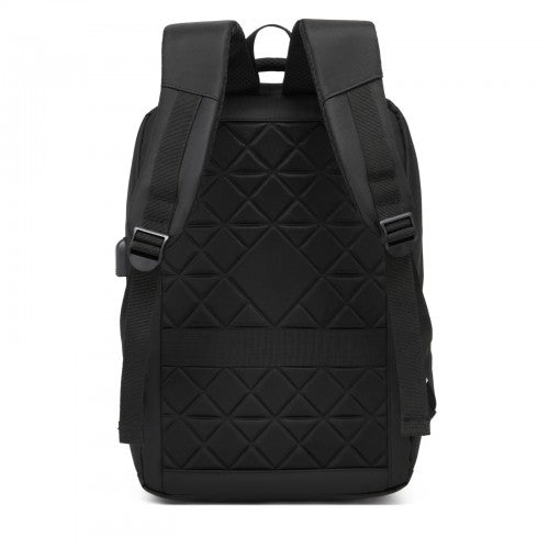 BPS2603 - Premium Laptop Backpack, 15.6 Inch USB Charging Backpack with Padded Laptop Sleeve, Ideal for Work and Commuting - Black
