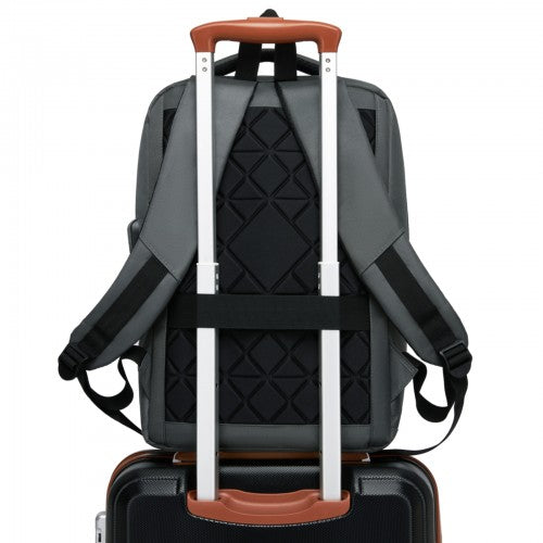 BPS2603 - Premium Laptop Backpack, 15.6 Inch USB Charging Backpack with Padded Laptop Sleeve, Ideal for Work and Commuting - Grey | Neil's Luggage Store