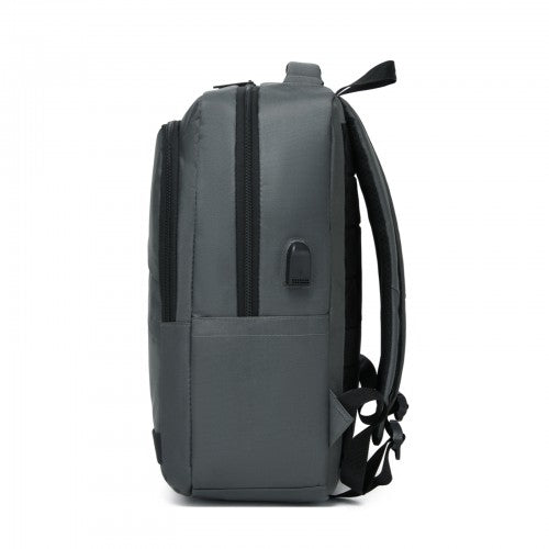 BPS2603 - Premium Laptop Backpack, 15.6 Inch USB Charging Backpack with Padded Laptop Sleeve, Ideal for Work and Commuting - Grey | Neil's Luggage Store