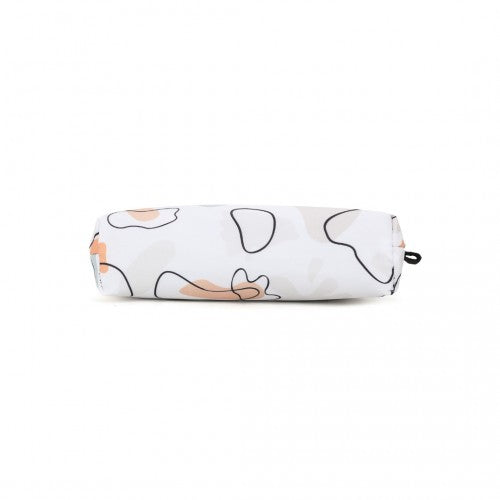 COM2443 - Miss Lulu Multi-Functional Charming Print Cosmetic Bag & Storage Bag for Travel and Everyday Use - White