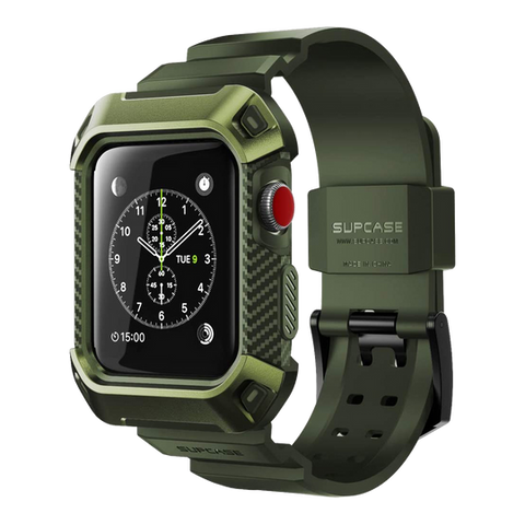 Supcase UBPro Apple Watch Case for Apple Watch Series 3 (42mm) and Apple Watch Series 1 (2015) & Series 2 (2016) - Dark Green
