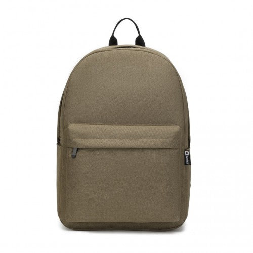 E1930 - Kono Durable Polyester Everyday Backpack With Sleek Design - Brown | Neil's Luggage Store