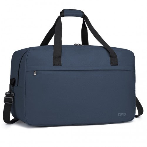 E1960L - Kono Lightweight Multi Purpose Unisex Sports Travel Duffel Bag - Navy | Neil's Luggage Store
