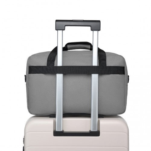 E1960M - Kono Lightweight Multi Purpose Unisex Sports Travel Duffel Bag - Grey | Neil's Luggage Store