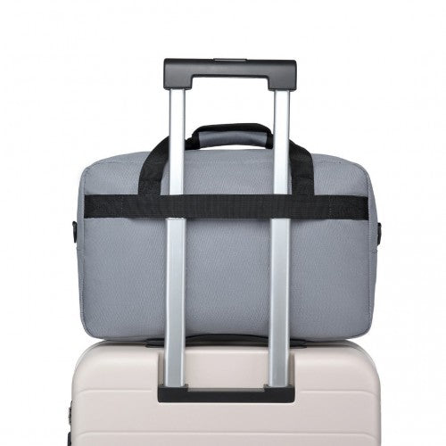 E1960M - Kono Lightweight Multi Purpose Unisex Sports Travel Duffel Bag - Light Grey | Neil's Luggage Store