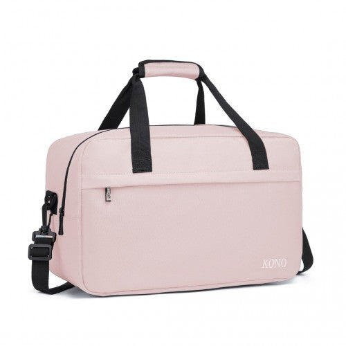 E1960M - Kono Lightweight Multi Purpose Unisex Sports Travel Duffel Bag - Pink | Neil's Luggage Store