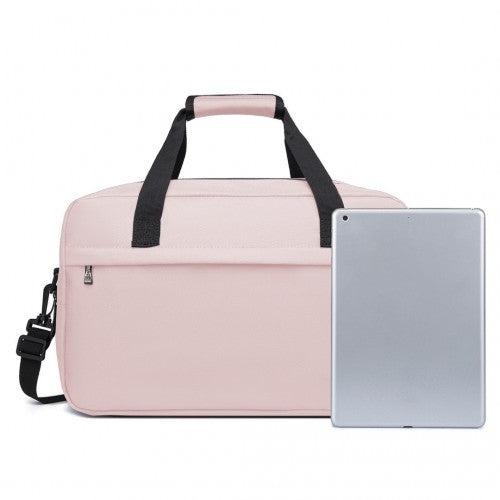 E1960M - Kono Lightweight Multi Purpose Unisex Sports Travel Duffel Bag - Pink | Neil's Luggage Store
