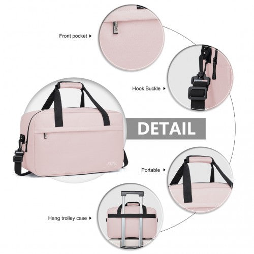 E1960M - Kono Lightweight Multi Purpose Unisex Sports Travel Duffel Bag - Pink | Neil's Luggage Store