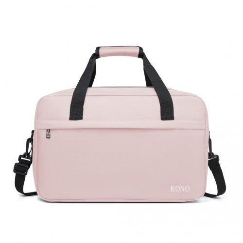E1960M - Kono Lightweight Multi Purpose Unisex Sports Travel Duffel Bag - Pink | Neil's Luggage Store
