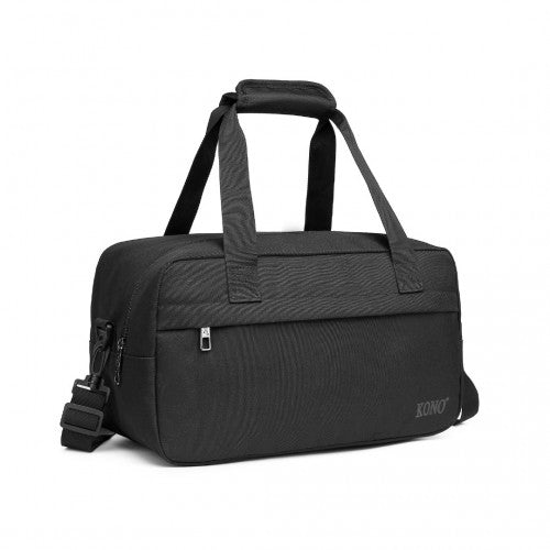 E1960S - Kono Lightweight Multi Purpose Unisex Sports Travel Duffel Bag - Black | Neil's Luggage Store