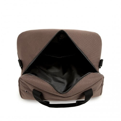 E1960S - Kono Lightweight Multi Purpose Unisex Sports Travel Duffel Bag - Brown | Neil's Luggage Store