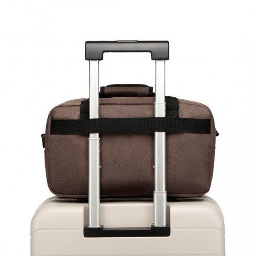 E1960S - Kono Lightweight Multi Purpose Unisex Sports Travel Duffel Bag - Brown | Neil's Luggage Store