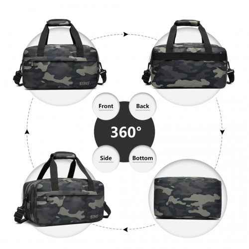 E1960S - Kono Lightweight Multi Purpose Unisex Sports Travel Duffel Bag - Camouflage | Neil's Luggage Store