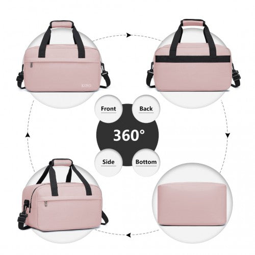 E1960S - Kono Lightweight Multi Purpose Unisex Sports Travel Duffel Bag - Pink | Neil's Luggage Store