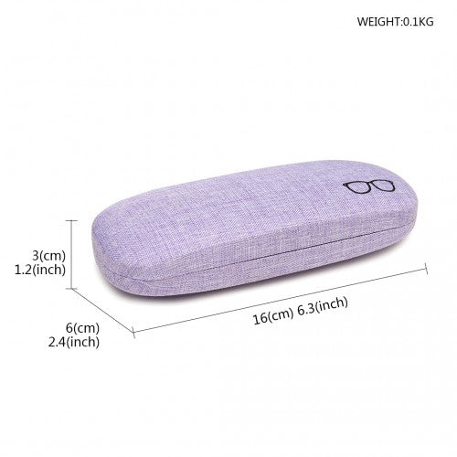 G4043 - Kono Hard Shell Glasses Case - Purple | Neil's Luggage Store