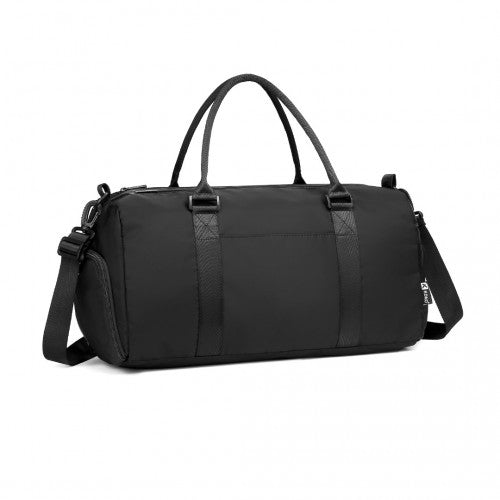 EA2213 - Kono Multi Waterproof Gym bag Carry On Weekend Bag - Black | Neil's Luggage Store