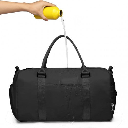 EA2213 - Kono Multi Waterproof Gym bag Carry On Weekend Bag - Black | Neil's Luggage Store