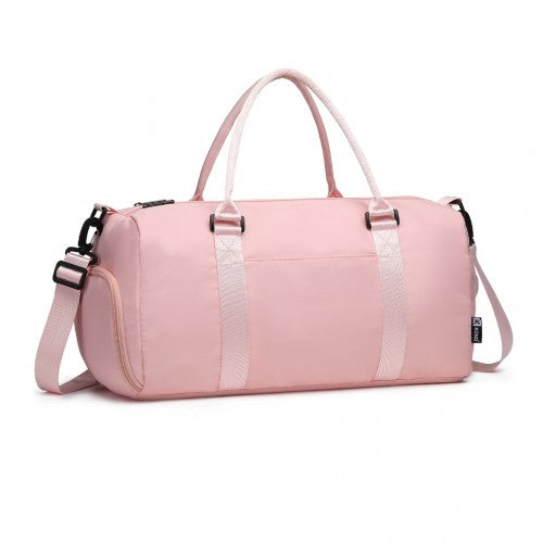 EA2213 - Kono Multi Waterproof Gym bag Carry On Weekend Bag - Pink | Neil's Luggage Store