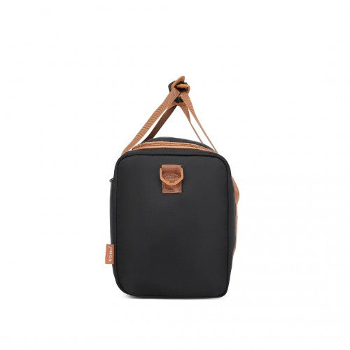 EA2321 - Kono Spacious Travel Storage Bag Handbag - Black And Brown | Neil's Luggage Store