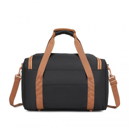 EA2321 - Kono Spacious Travel Storage Bag Handbag - Black And Brown | Neil's Luggage Store