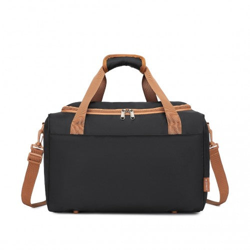 EA2321 - Kono Spacious Travel Storage Bag Handbag - Black And Brown | Neil's Luggage Store