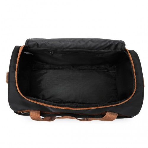EA2321 - Kono Spacious Travel Storage Bag Handbag - Black And Brown | Neil's Luggage Store
