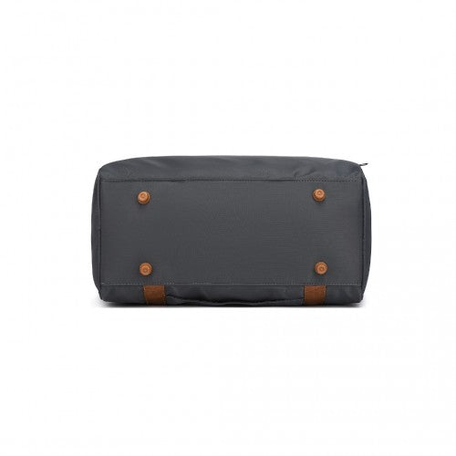 EA2321 - Kono Spacious Travel Storage Bag Handbag - Grey And Brown | Neil's Luggage Store