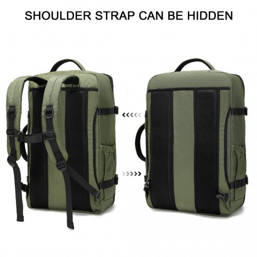 EM2207 - Kono Multifunctional Portable Travel Backpack Cabin Luggage Bag - Green | Neil's Luggage Store
