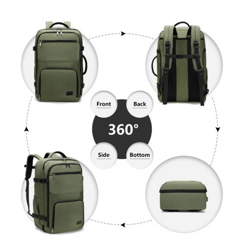 EM2207 - Kono Multifunctional Portable Travel Backpack Cabin Luggage Bag - Green | Neil's Luggage Store