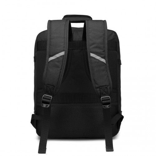 EM2231M - Kono Lightweight Cabin Bag Travel Business Backpack - Black | Neil's Luggage Store