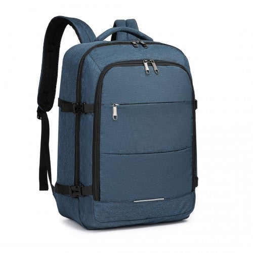 Kono Multi-Level High Capacity Cabin Travel Backpack - Black