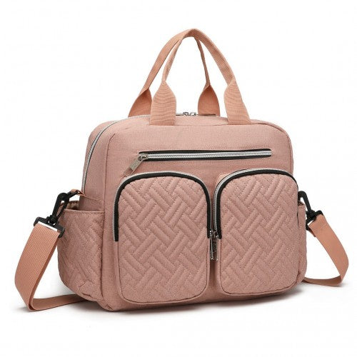 EQ2248 - Kono Durable And Functional Changing Tote Bag - Pink | Neil's Luggage Store