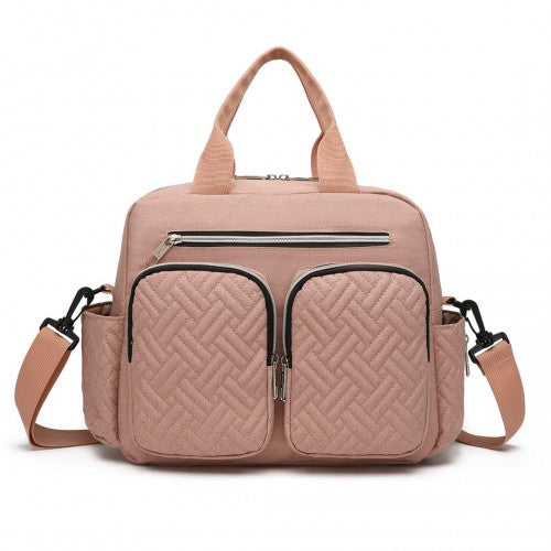 EQ2248 - Kono Durable And Functional Changing Tote Bag - Pink | Neil's Luggage Store