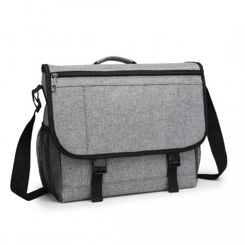 Kono Waterproof Sports & Travel Duffel Bag with Shoe Compartment - Black