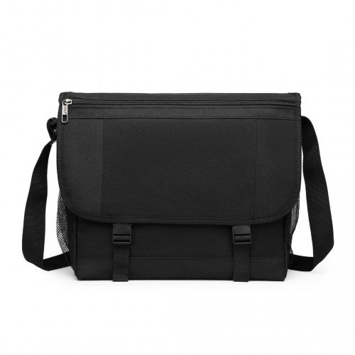 EQ2260 Kono High Security Crossbody Laptop Messenger Bag Black | Neil's Luggage Store