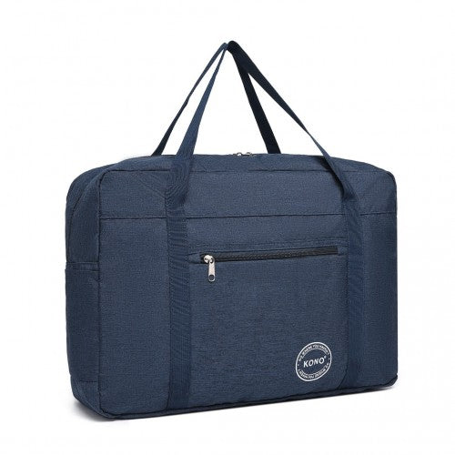 Kono Foldable Waterproof Cabin Travel Handbag - Navy